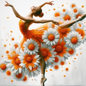 芭蕾舞美女形体艺术写真摄影图片